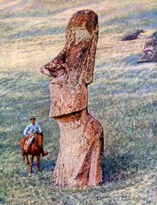 Moai statues, Easter Island, Chile, 1933-1934 by Unbekannt