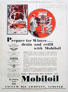 Mobiloil Motor Oil Advert