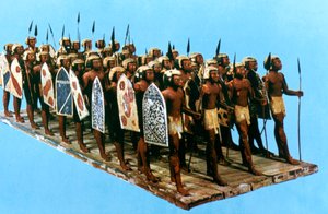 Model Pikemen, Tomb of Mesehti, 12th Dynasty