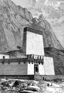 Monastery at Shigatze, Tibet by Unbekannt