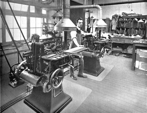 Monotype Casters and Stereotype Department