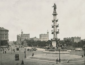 Monument to Wilhelm von Tegetthoff on the Praterstern, Vienna, Austria by Unbekannt
