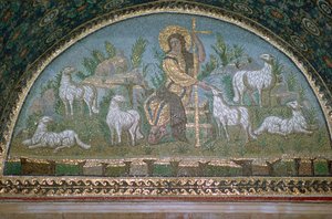 Mosaic of Christ the Good Shepherd by Unbekannt