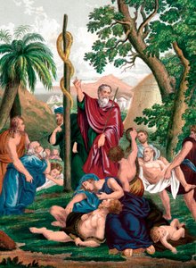 Moses and the Brazen Serpent, c. 1860 by Unbekannt