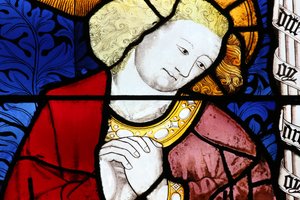 Moulins Cathedral, Stained Glass Window, St John by Unbekannt