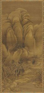 Mountain Hamlet After Snow, Ming or Qing Dynasty, 17th Century by Unbekannt