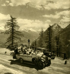 Mountain view at Schöneck on the Grossglockner High Alpine Road, Austria, c1935