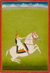 Mounted Rajput, early 19th century by Unbekannt
