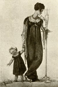 Mourning Dress of Mother and Child, 1809, 1937 by Unbekannt