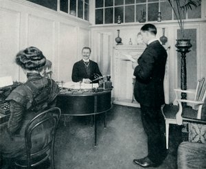 Mr Sandow Attending to His Day