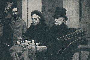 Mr. and Mrs. Gladstone driving through Glasgow at the General Election of 1892 by Unbekannt