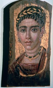 Mummy Portrait of an Egyptian Woman by Unbekannt