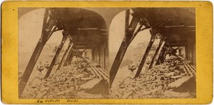 Municipality of Paris (1871): view of the quays of the Villette. Anonymous photography by Unbekannt