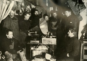 Music in the Hut, c1908, 1909