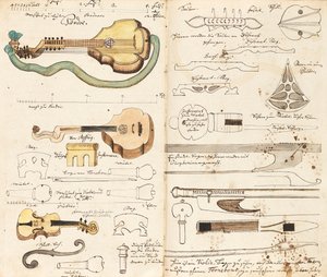 Music Manuscript from Miners Music, ca 1760