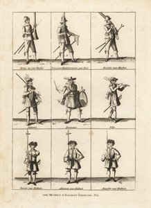 Musket and halberd exercises by Unbekannt
