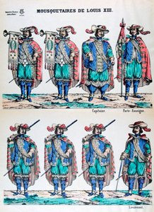 Musketeers of Louis XIII, 17th century 19th century by Unbekannt