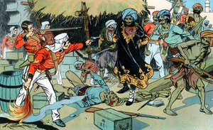 Mutineers Attacking the Magazine at Delhi, Indian Mutiny, 11 May 1857 c1900