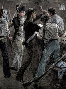 Mutiny of the Crew of the Bounty, 1789, late 19th century