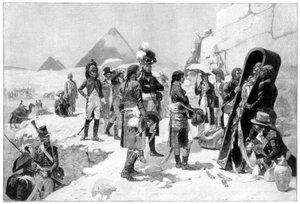 Napoleon Bonaparte Inspecting a Mummy at the Pyramids