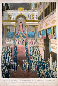 Napoleon Bonaparte is crowned Emperor Napoleon I, 2nd December, 1804, 19th century by Unbekannt