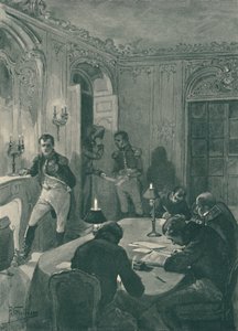 Napoleon Dictating to His Secretaries by Unbekannt