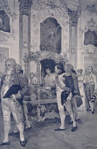 Napoleon and the Empress of Austria at Dresden, 1812 by Unbekannt