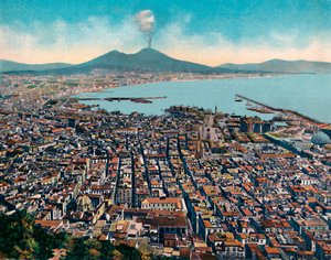 Napoli - Panorama Da S. Martino, View from San Martino by Unbekannt