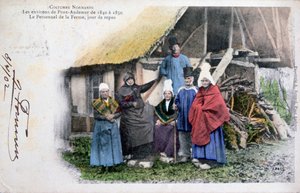 Native Costume of Pont Audemer, Normandy