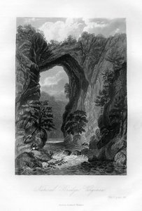 Natural Bridge, Virginia, USA, 1855