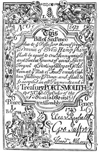 New England paper money, 1743 by Unbekannt