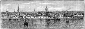 New York in the Middle of the 18th Century by Unbekannt