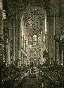 Norwich Cathedral. The Choir, Looking East, 1898 by Unbekannt