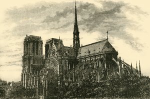 Notre Dame, 1890 by Unbekannt