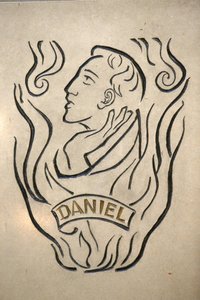 Notre Dame de France catholic church, London. Daniel the prophet, London, Great Britain