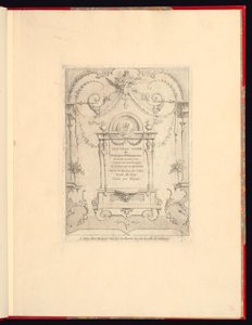 New Book of Ornament Principles, Particularly to Find an Infinite Number of Forms, After the Drawings of Gillot. Painter of the King, Engraved by Huquier; Title Page by Unbekannt