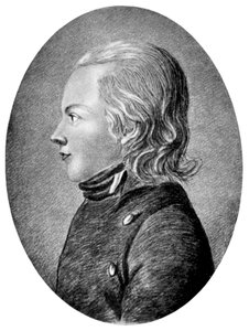 Novalis Friedrich von Hardenberg, German Romantic Poet and Novelist, c1800 by Unbekannt