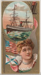 Ocean Steamship Company, from the Ocean and River Steamers series N83 for Duke brand cig by Unbekannt