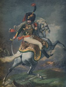Officer of the Mounted Chasseurs Charging. Imperial Guard by Unbekannt