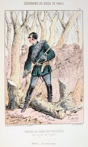 Officer of the Corps of Foresters, Siege of Paris, Franco-Prussian War, 1870-1871 by Unbekannt