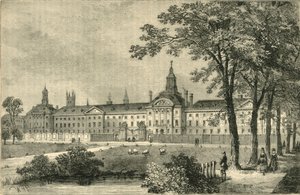 Old Bethlehem Hospital, Moorfields about 1750 by Unbekannt