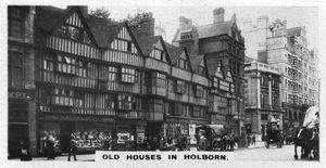 Old Houses in Holborn, London by Unbekannt