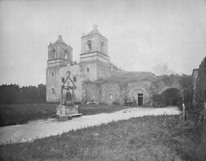 Old Spanish Mission, San Antonio, Texas by Unbekannt
