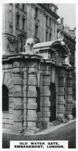 Old Water Gate, Embankment, London by Unbekannt