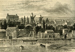 Old Windmills at Lambeth by Unbekannt