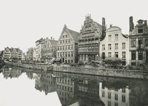 On the Bank of the Scheldt, Ghent, Belgium by Unbekannt