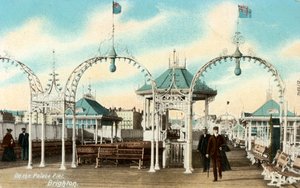 On the Palace Pier, Brighton, Sussex, c1900s
