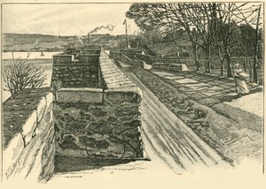 On the Walls of Berwick, Looking Across the Tweed, 1898 by Unbekannt