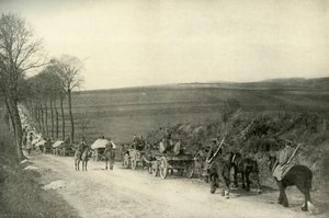 On the Way to the Trenches by Unbekannt