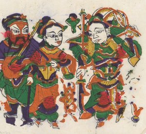 One hundred thirty-five woodblock prints including New Year